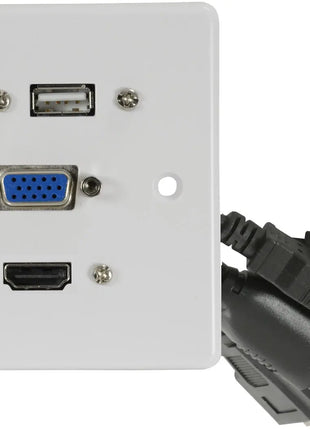 AV:Link HDMI+VGA+3.5mm+USB Wallplate AV:Link