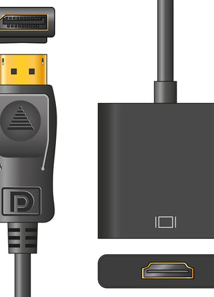 AV:Link Adaptor Lead Display Port Plug - HDMI Socket 0.2m AV:Link