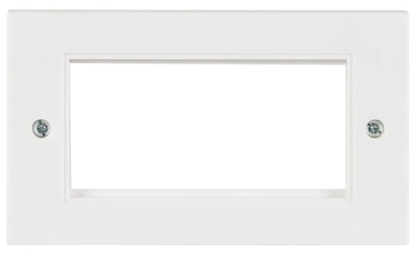 AV:Link Double Gang Wall Plate Frame for 4 Modules AV:Link