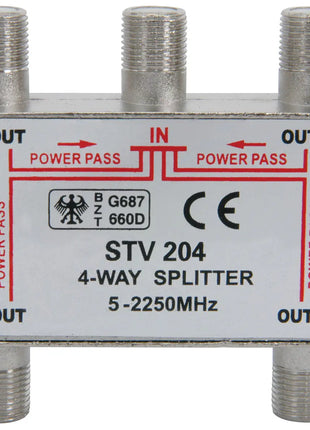Mercury 4-way satellite F splitter Mercury