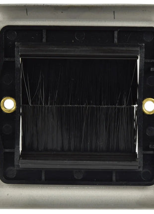 AV:Link Brush Wallplate 1G Steel AV:Link