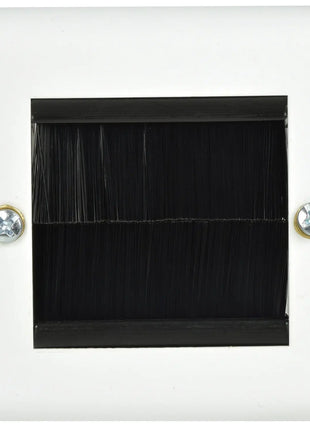 AV:Link Brush Wallplate 1G White Steel AV:Link