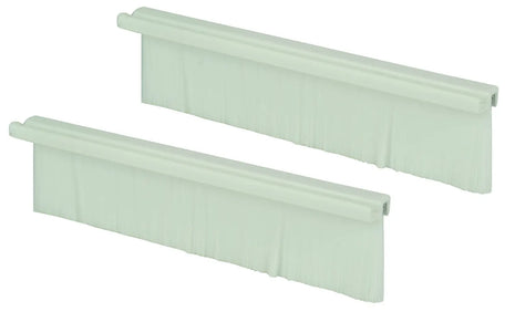 AV:Link White Double Gang Wallplate Brushes AV:Link