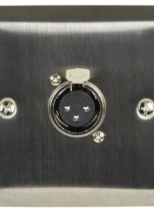 AV:Link Steel Wallplate with XLR Socket AV:Link