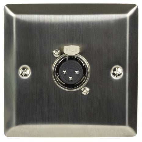 AV:Link Steel Wallplate with XLR Socket AV:Link