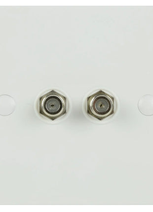 AV:Link Double Low Loss F Connector Wallplate AV:Link