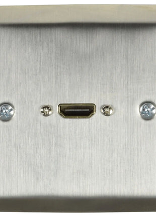 AV:Link Steel HDMI Wallplate with Female Tail AV:Link