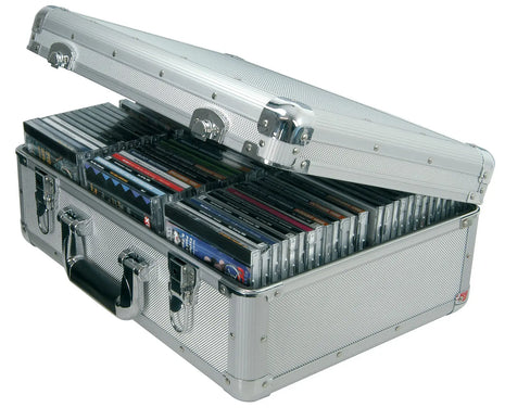 Citronic Aluminium CD flight case, 80 CDs Citronic