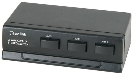 AV:Link Stereo CD/AUX switch, 3-way AV:Link