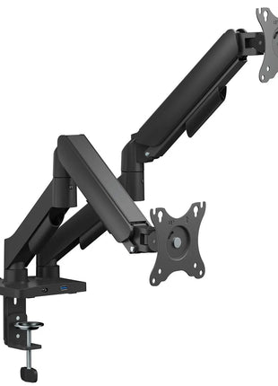 AV:Link Full Motion Dual Gas Spring Desktop Monitor Arm with USB Hub AV:Link