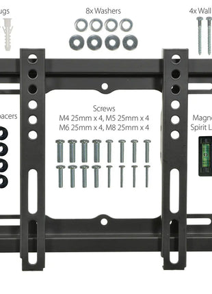 AV:Link Standard TV/monitor fixed wall bracket VESA 200x200 17" - 45" AV:Link
