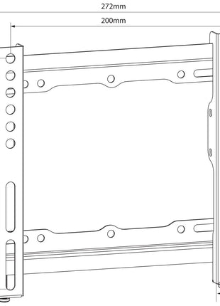 AV:Link Standard TV/monitor fixed wall bracket VESA 200x200 17" - 45" AV:Link