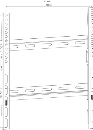 AV:Link Standard TV/monitor fixed wall bracket VESA 400x400 26" - 65" AV:Link