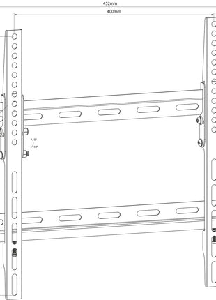 AV:Link Standard TV/monitor tilted wall bracket VESA 400x400 26" - 55" AV:Link