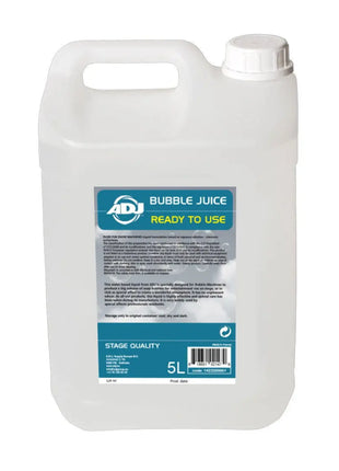 ADJ Bubble Juice Ready Mixed 5 Litre (Shipped in 4's)
