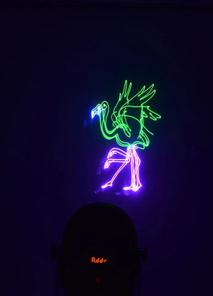 QTX 3D Animation Laser with LED Par Lights QTX