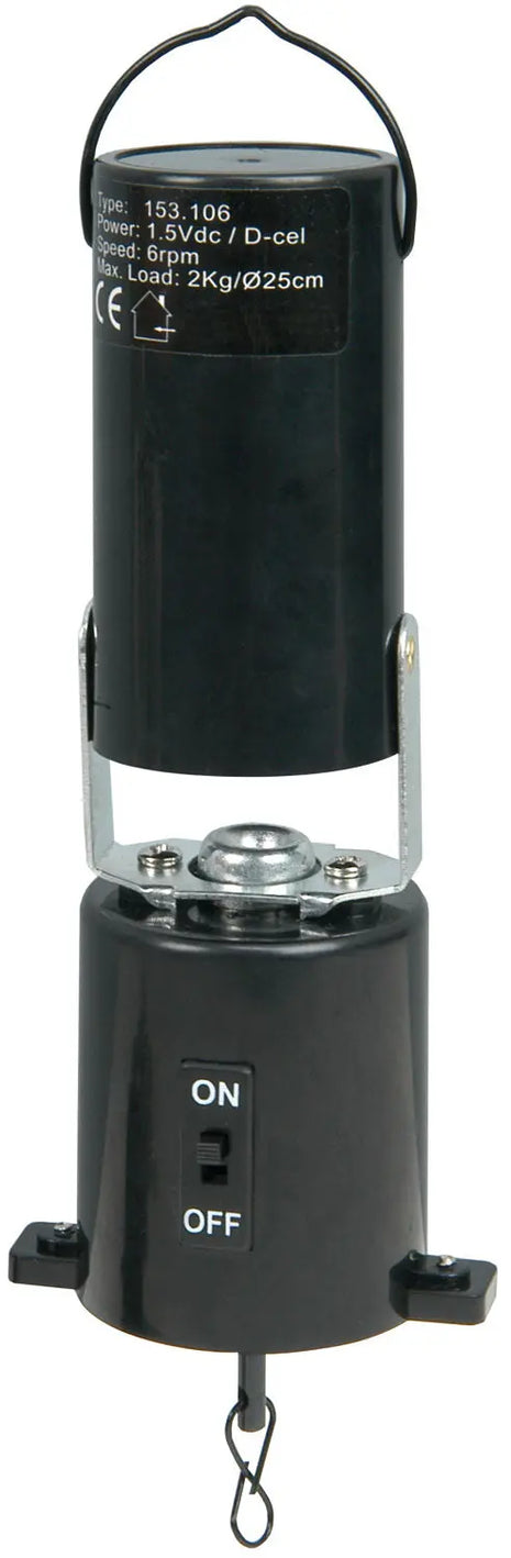 QTX Mirror ball motor, battery powered, plastic case QTX