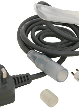 LYYT Rope light power cable with plastic sleeve and end cap (UK version) LYYT