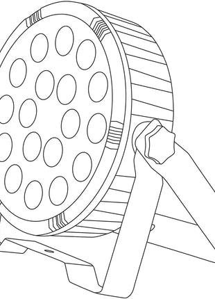 PAR-100: High Power 3-in-1 LED Plastic PAR Can High power PAR100 3-in- QTX
