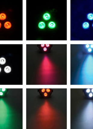 QTX PAR12 RGBW DMX PAR Light 3 x 4W LED QTX