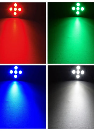 QTX PAR-20: RGBW DMX PAR Light 5 x 4W LED QTX