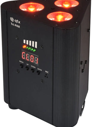 QTX Rechargeable Triple PAR Uplighter QTX