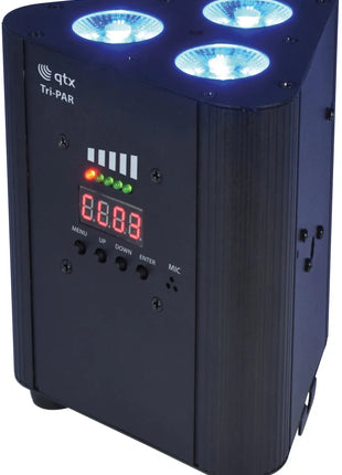 QTX Rechargeable Triple PAR Uplighter QTX