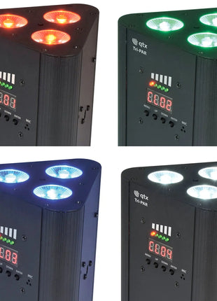 QTX Rechargeable Triple PAR Uplighter QTX