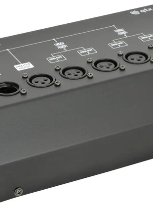 QTX DMX-D4 - 4 Way DMX Booster/Distributor QTX