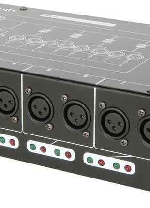 QTX DMX-D8 - 8 Way DMX booster/distributor QTX