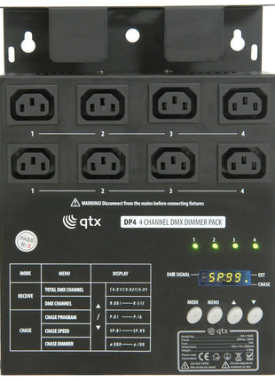 QTX DP4 4 Channel DMX dimmer pack QTX