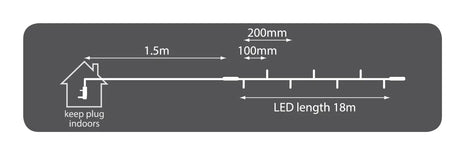 LYYT 180 LED Heavy Duty Static String Light - Warm White LYYT