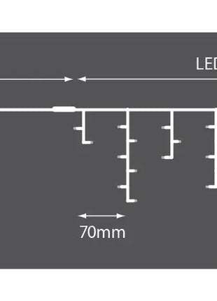 LYYT 100 LED Connectable Icicle String Light CW LYYT