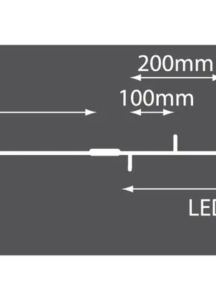 LYYT 180 LED Heavy Duty Static String Light - White LYYT