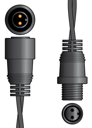 LYYT Outdoor Static 2 Wire String Light Extension Cable 5.0m LYYT