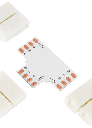 LYYT 12mm RGB LED tape T connector - pack of 5 LYYT