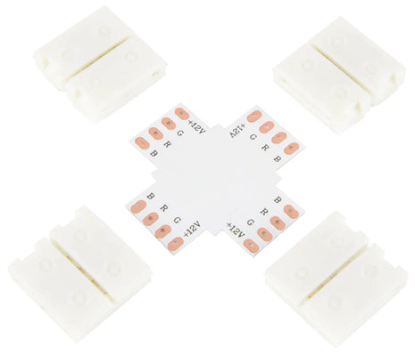 LYYT 12mm RGB LED tape X connector - pack of 5 LYYT