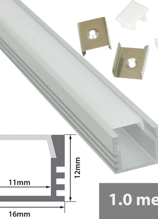 LYYT Aluminium LED Tape Profile Deep Section 1m LYYT