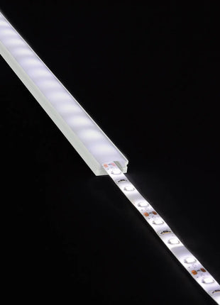 LYYT Aluminium LED Tape Profile Short Crown 1m Frosted LYYT