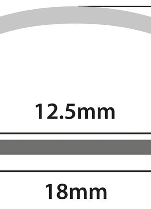 LYYT Aluminium LED Tape Profile Short Crown 1m Frosted LYYT