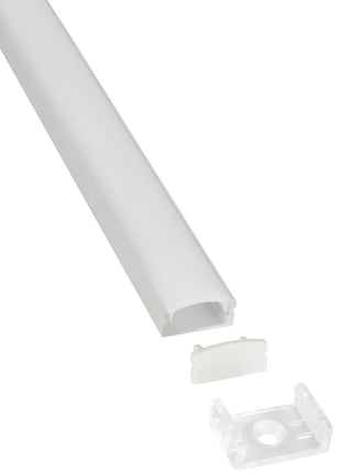 LYYT Aluminium LED Tape Profile Short Crown 2m Frosted LYYT