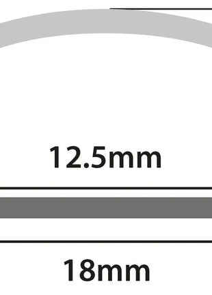 LYYT Aluminium LED Tape Profile Short Crown 2m Frosted LYYT