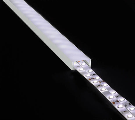 LYYT Aluminium LED Tape Profile Wide Crown 2m Frosted LYYT