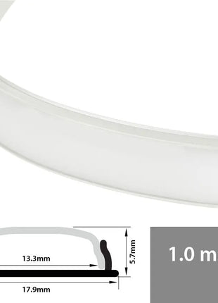 LYYT Aluminium LED Tape Profile Bendable >100mmØ 1m LYYT