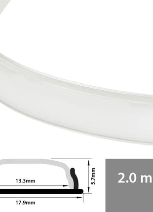 LYYT Aluminium LED Tape Profile Bendable >100mmØ 2m LYYT