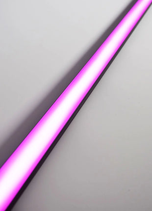 LYYT Black Aluminium LED Tape Profile Tall Crown 1m LYYT