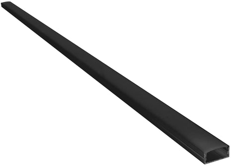 LYYT Aluminium LED Tape Profile Wide Crown 1m Black LYYT