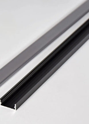 LYYT Aluminium LED Tape Profile Wide Crown 1m Black LYYT