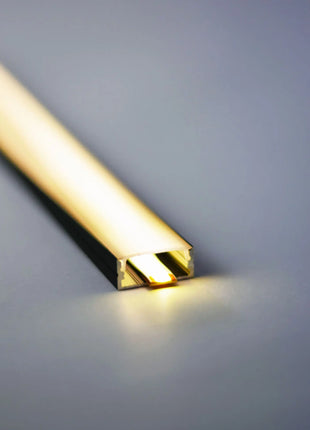 LYYT Aluminium LED Tape Profile Wide Crown 1m Black LYYT