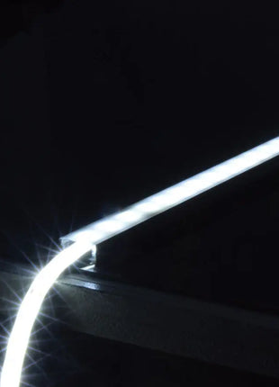 LYYT Aluminium LED Tape Profile Wide Crown 1m Black LYYT